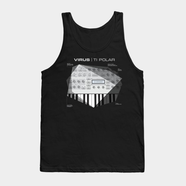 Virus TI Polar Tank Top by Synthshirt